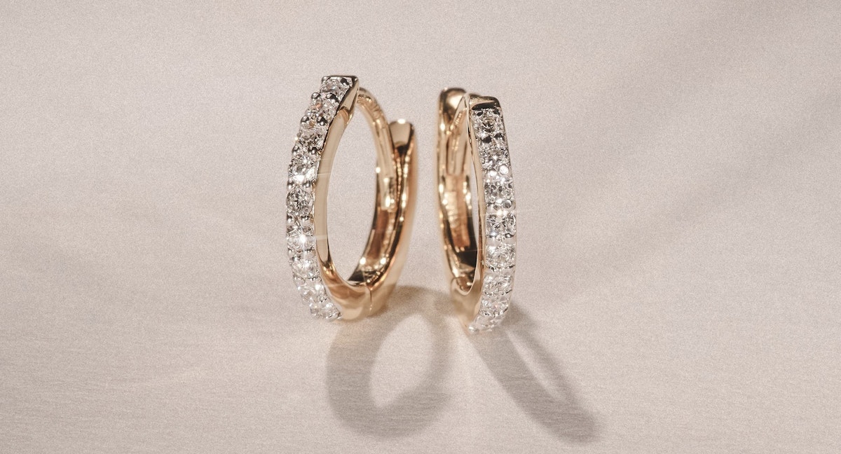 diamond hoop earrings
