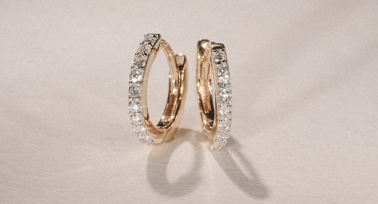 diamond hoop earrings