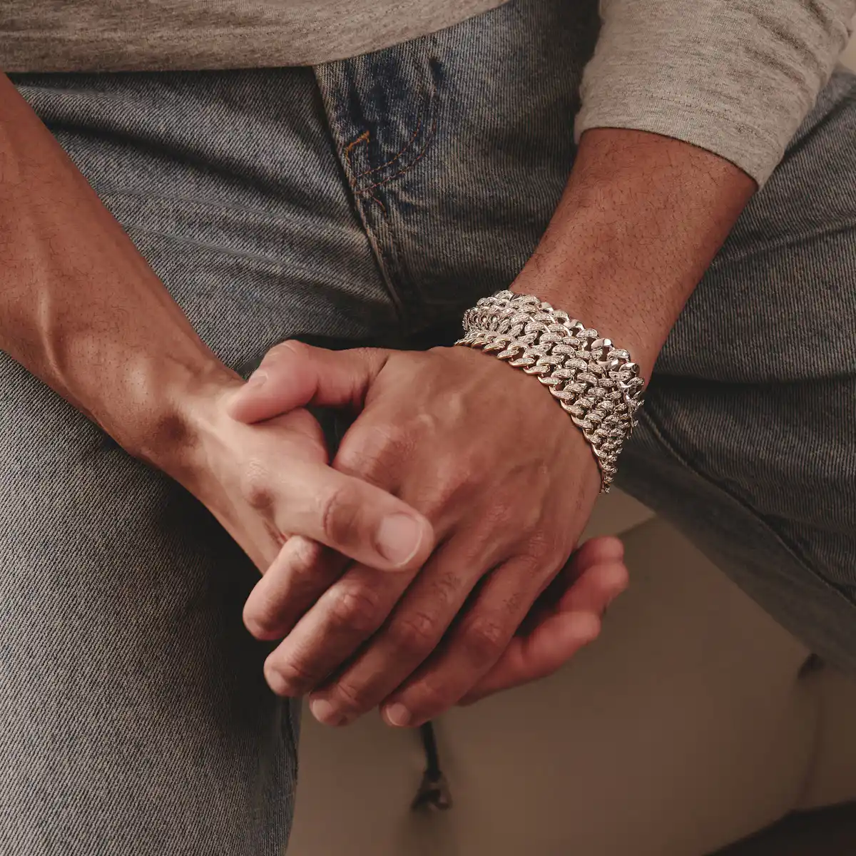 mean wearing layered bracelets