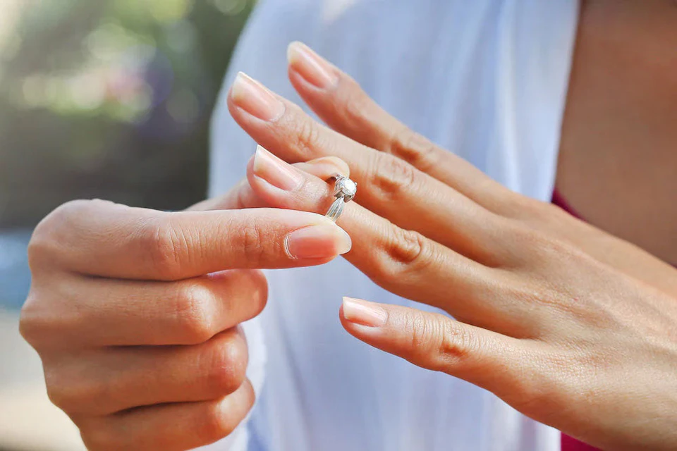 How to Put a Ring on Large Knuckles and Slim Fingers