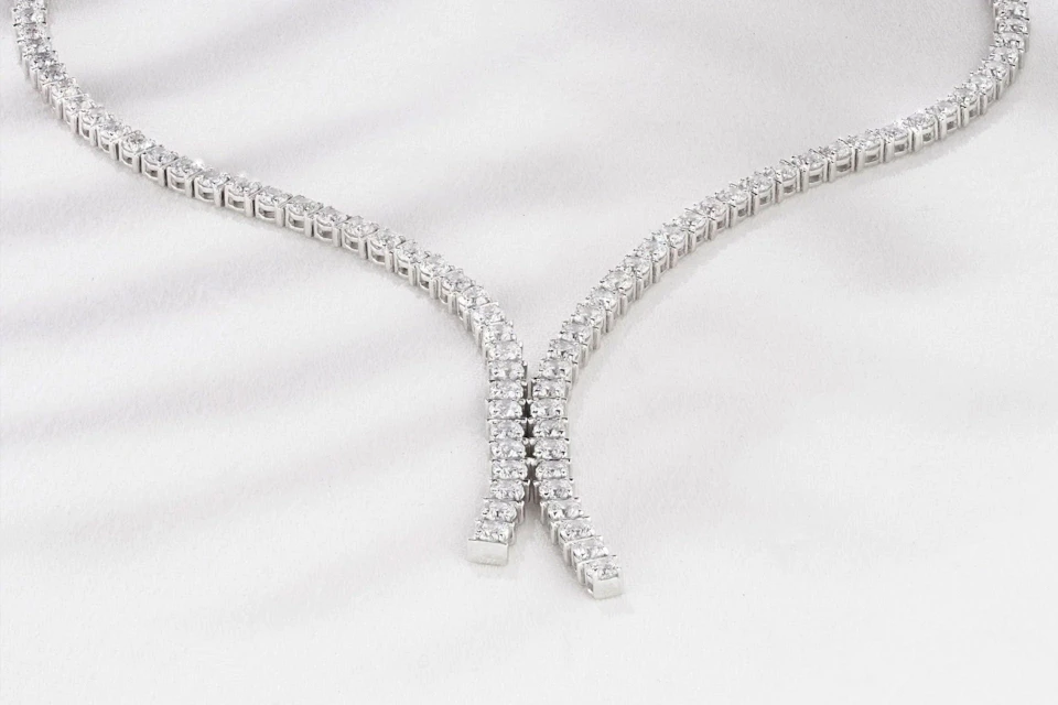 diamond tennis necklace