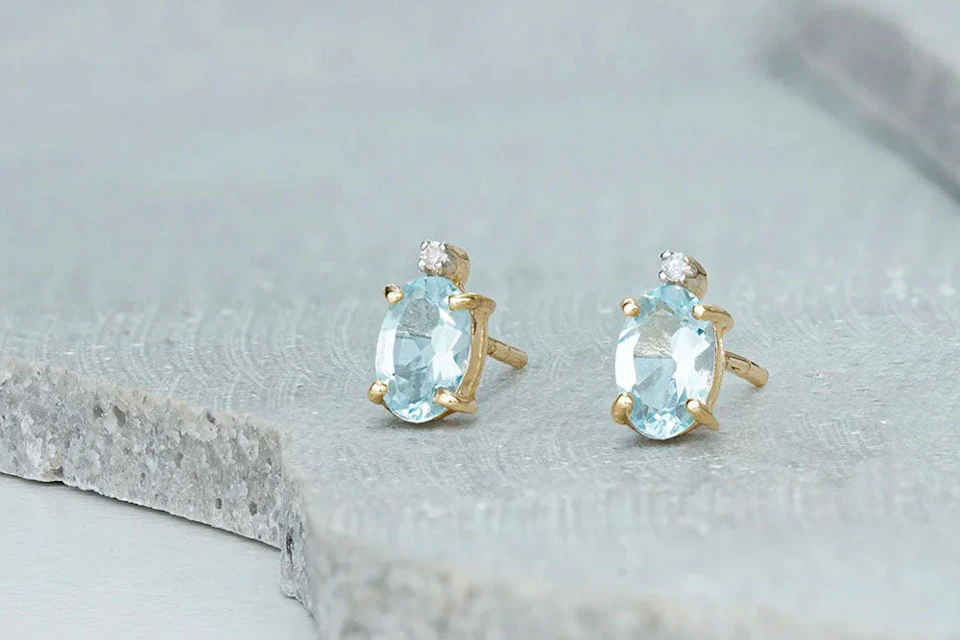 Aquamarine earrings