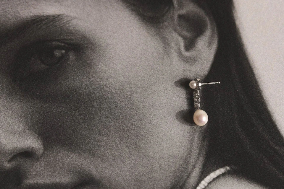 picture of a woman with a pearl earring on top