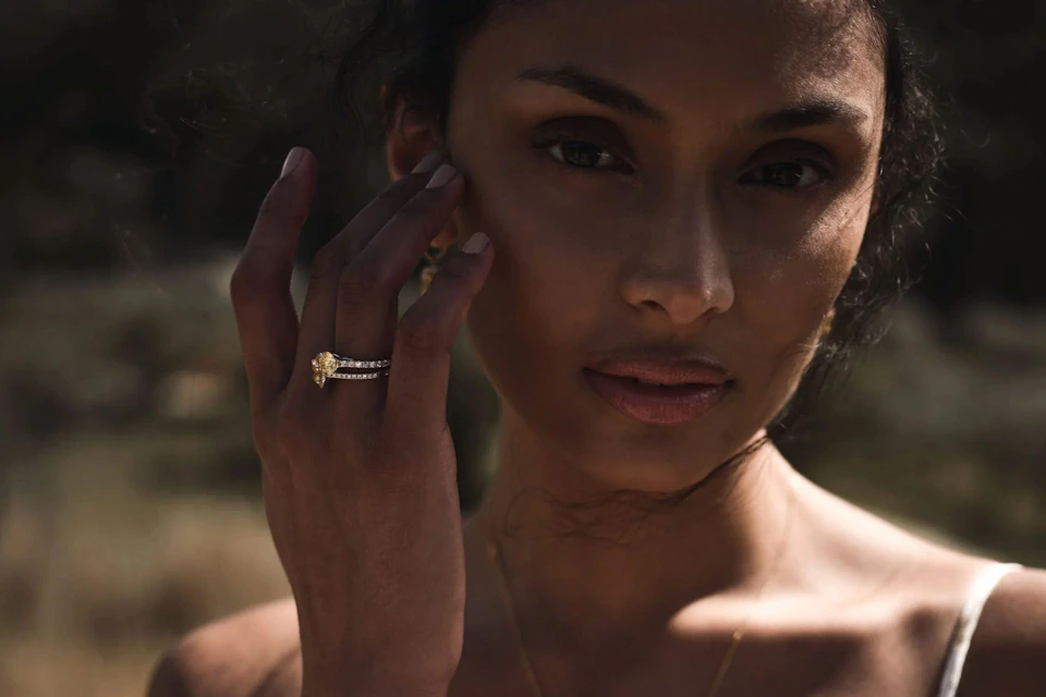woman wearing jewellery