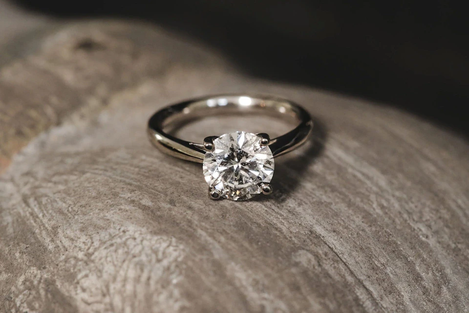 brilliant cut diamond solitaire ring