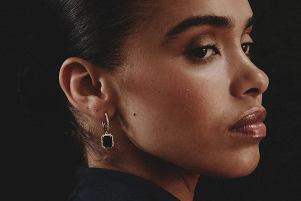 Woman with earrings