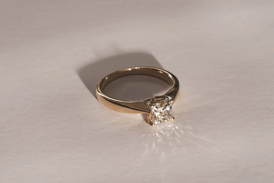lab grown diamond ring