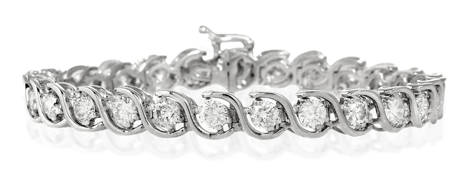 Diamond Tennis Bracelet 7.00ct 18K White Gold