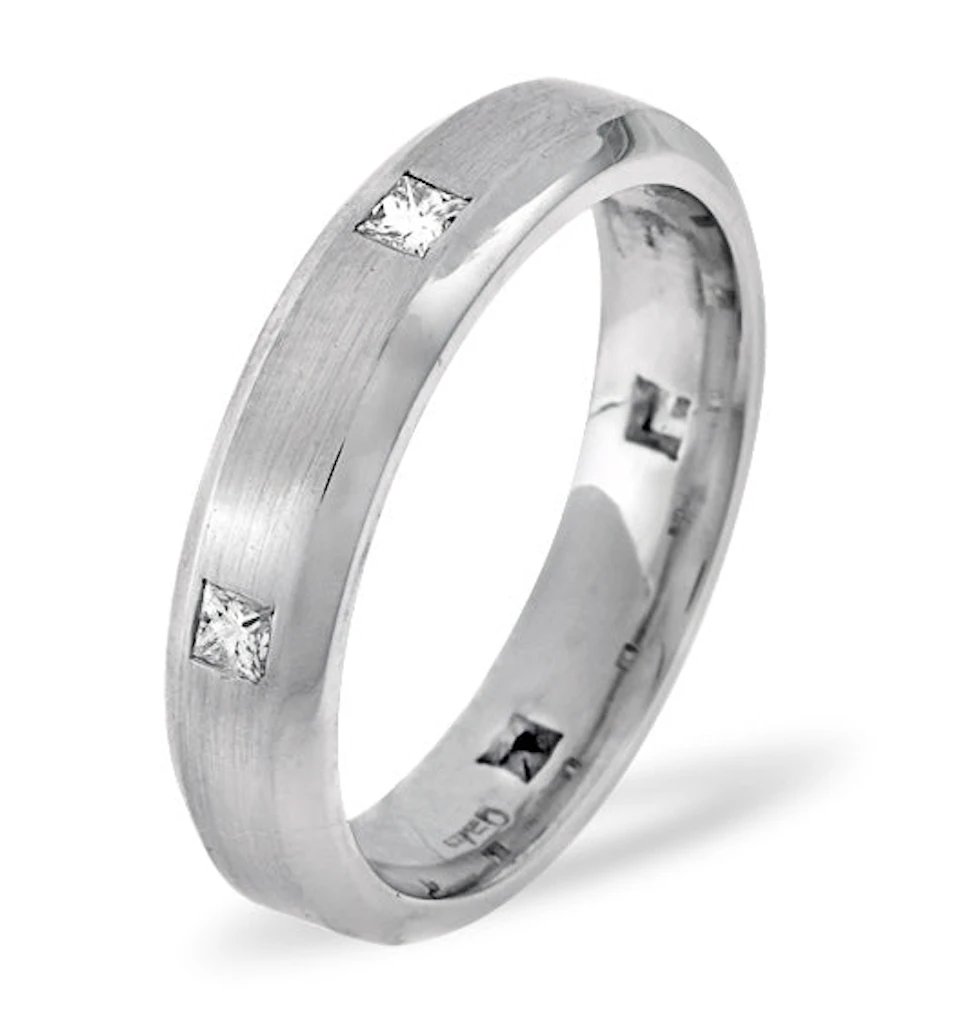 Mens 0.28ct G/Vs Diamond Platinum Dress Ring