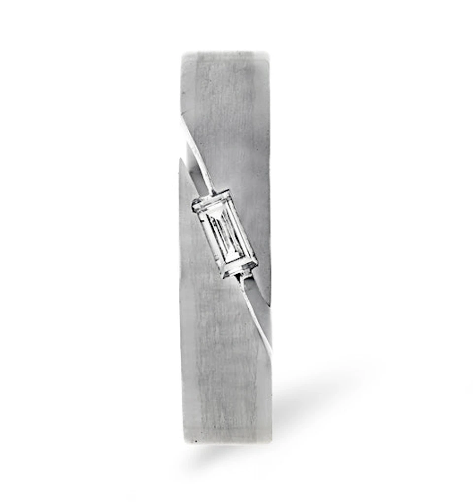 Jasmine 18K White Gold Diamond Wedding Ring 0.07CT H/SI