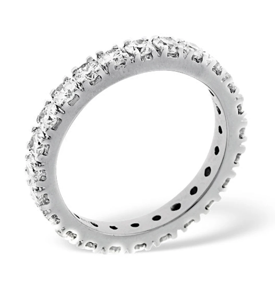Eternity Ring Poppy Platinum Diamond 2.00ct G/Vs