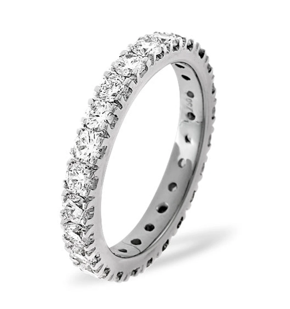 Eternity Ring Poppy Platinum Diamond 2.00ct H/Si