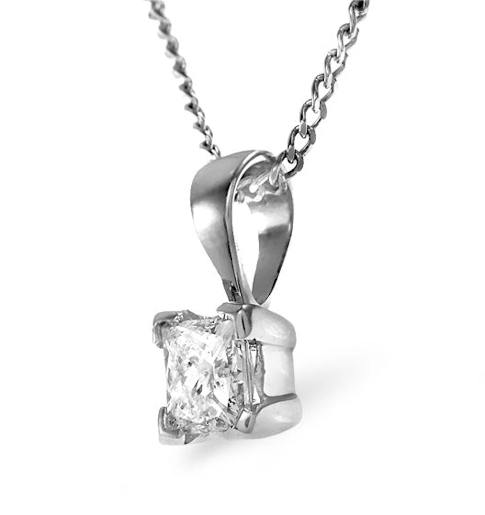 Olivia 18K White Gold Lab Diamond Pendant Necklace 0.50CT F/VS