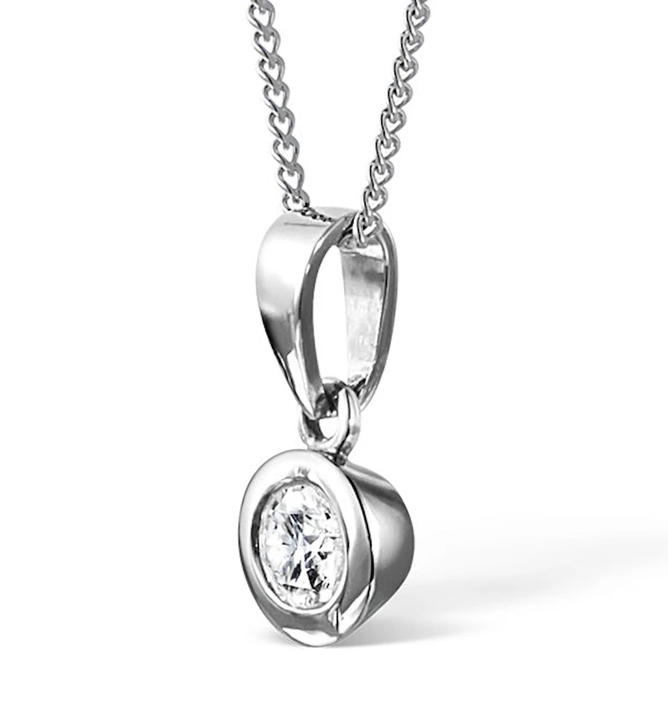 Emily Platinum Diamond Pendant Necklace 0.33CT H/SI