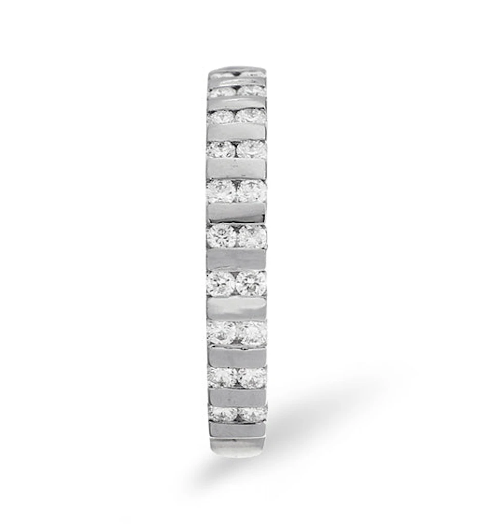 ELLIE 18KW DIAMOND HALF ETERNITY RING 0.50CT H/SI