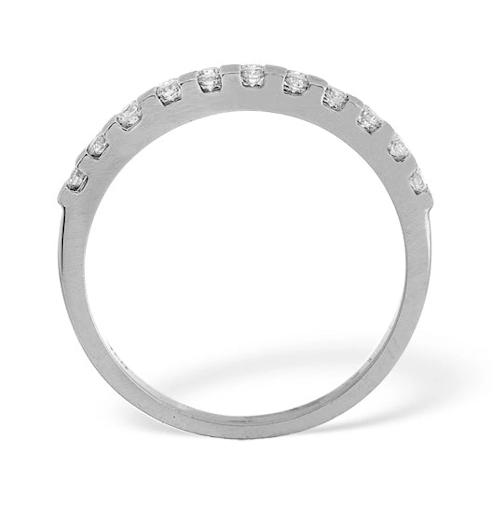 ELLIE 18KW DIAMOND HALF ETERNITY RING 0.50CT H/SI