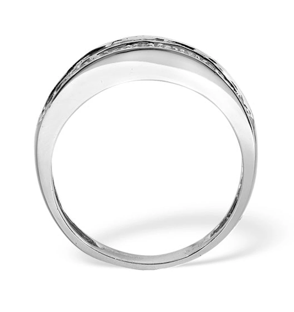 Eternity Ring Baguette Diamond 0.22ct in 9K White Gold