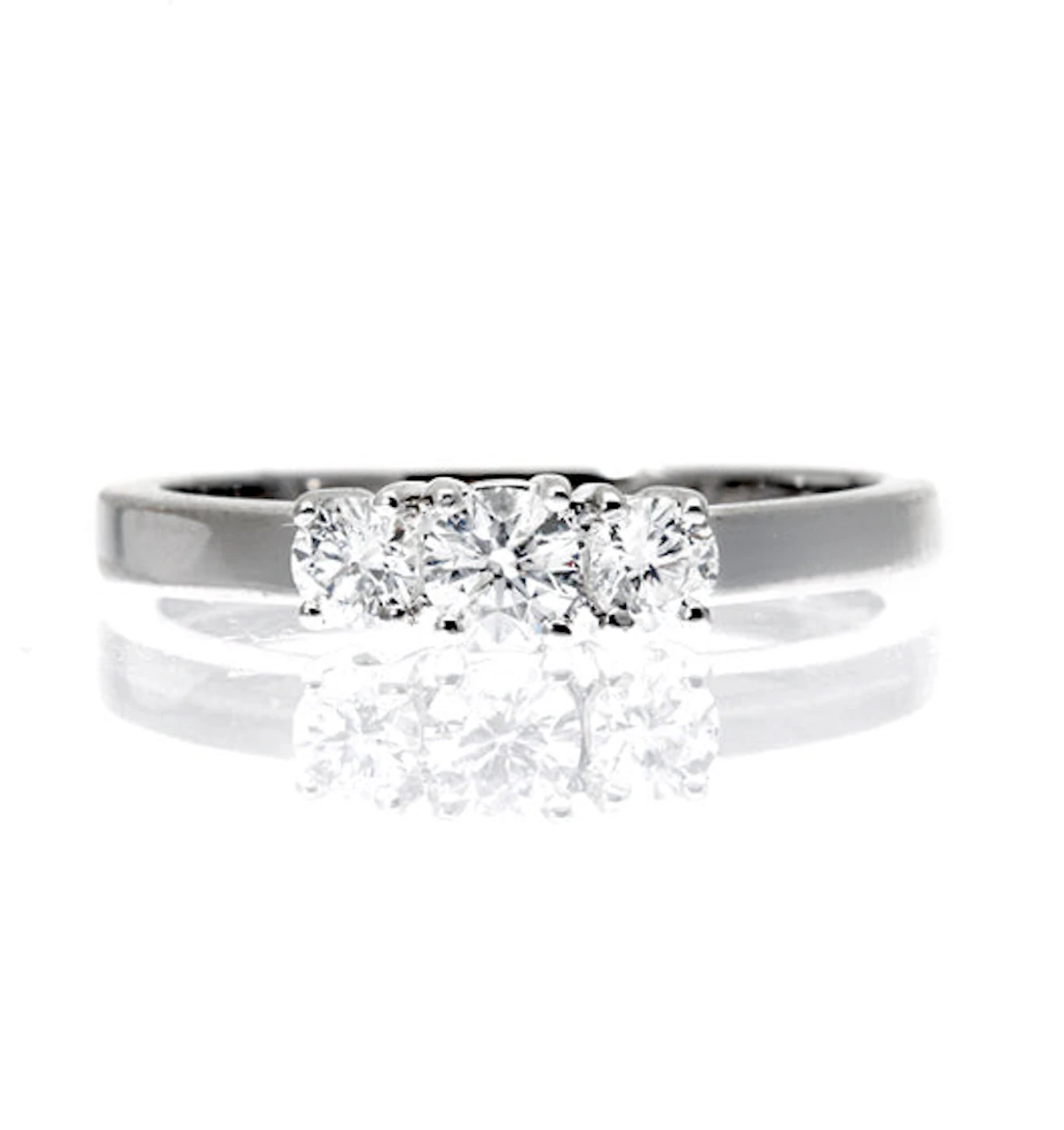 Ellie Platinum 3 Stone Lab Diamond Ring 0.50CT G/VS