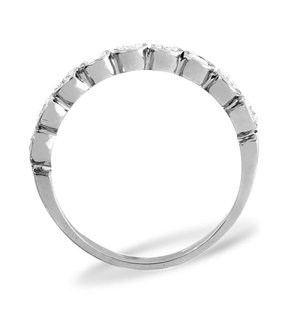 EMILY 18K White Gold Diamond ETERNITY RING 0.50CT H/SI