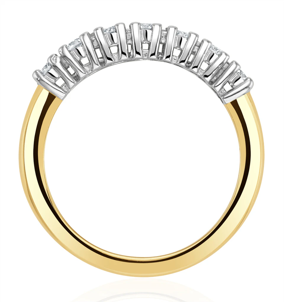 Chloe 18K Gold 7 Stone Diamond Eternity Ring 0.30CT H/SI