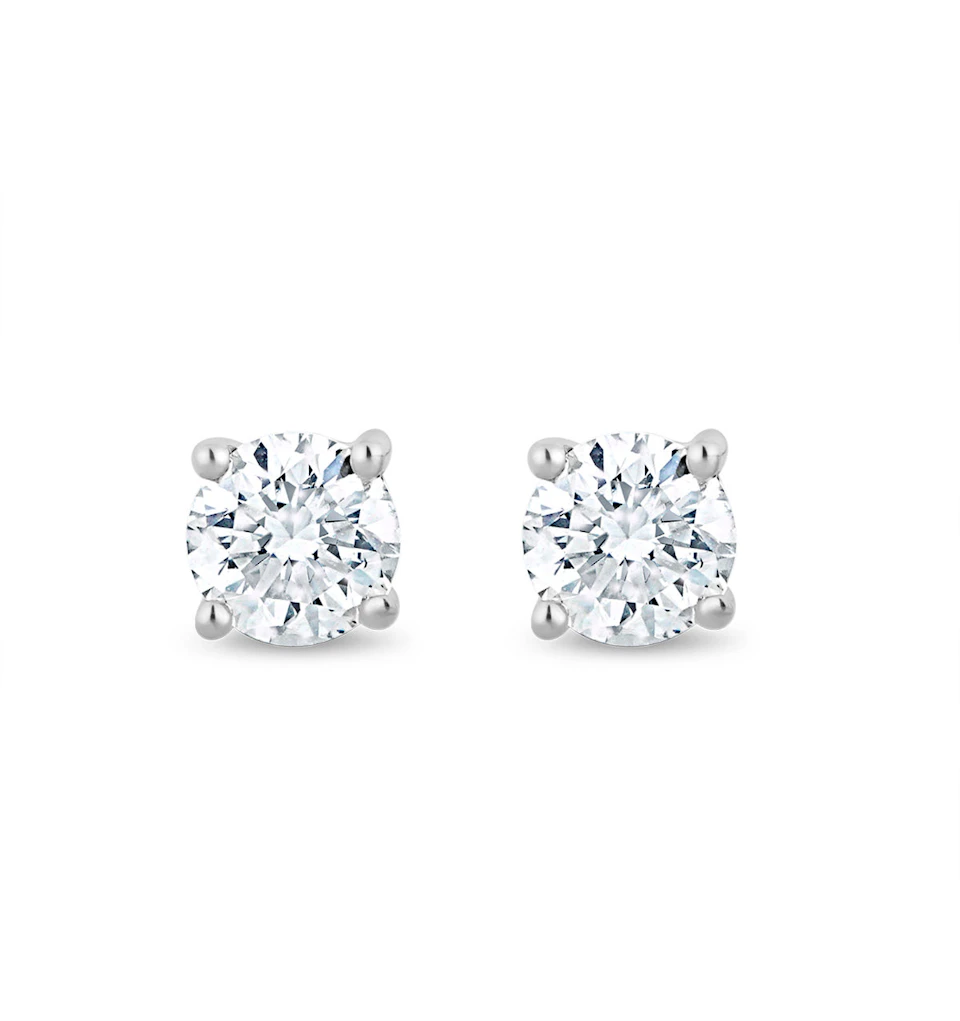 Lab Diamond Studs Earrings 0.10ct H/Si Quality in 9K Gold - 2.4mm