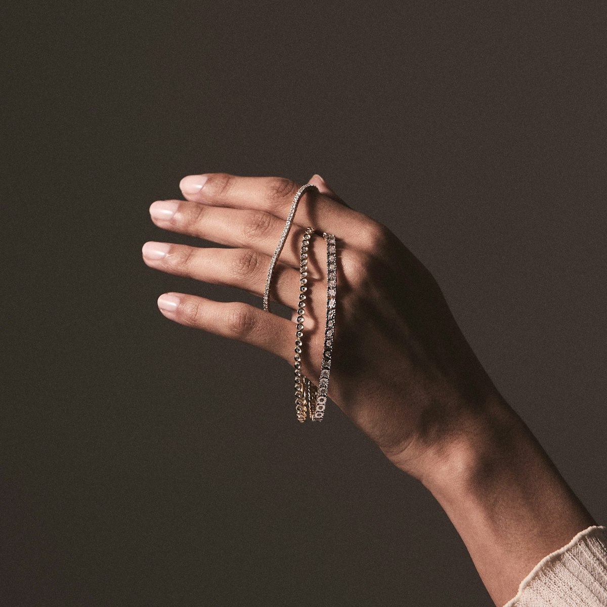 1.5ct Lab Diamond Tennis Bracelet Claw Set in 18K Gold Vermeil