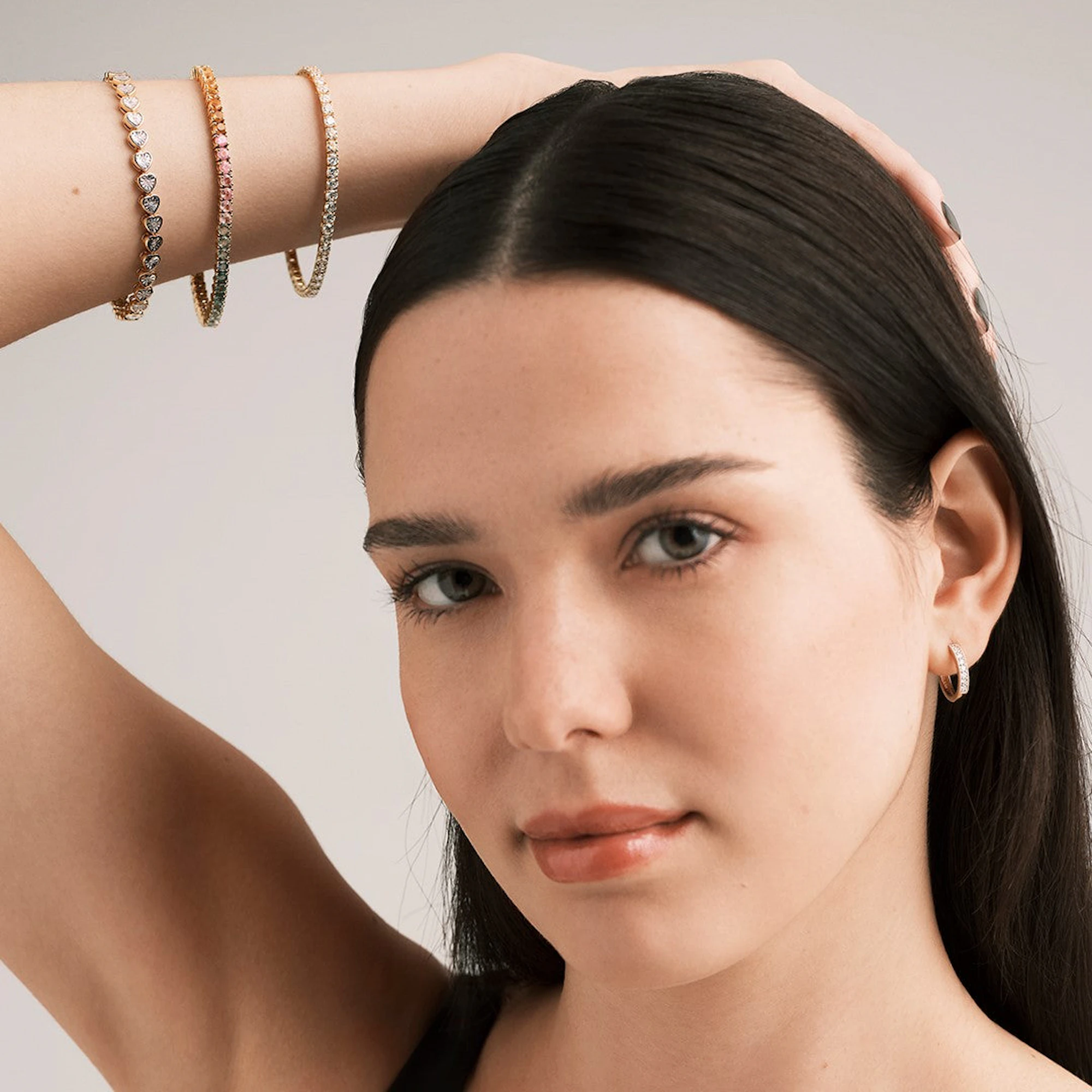 3ct Diamond Tennis Bracelet Claw Set in 9K Yellow Gold