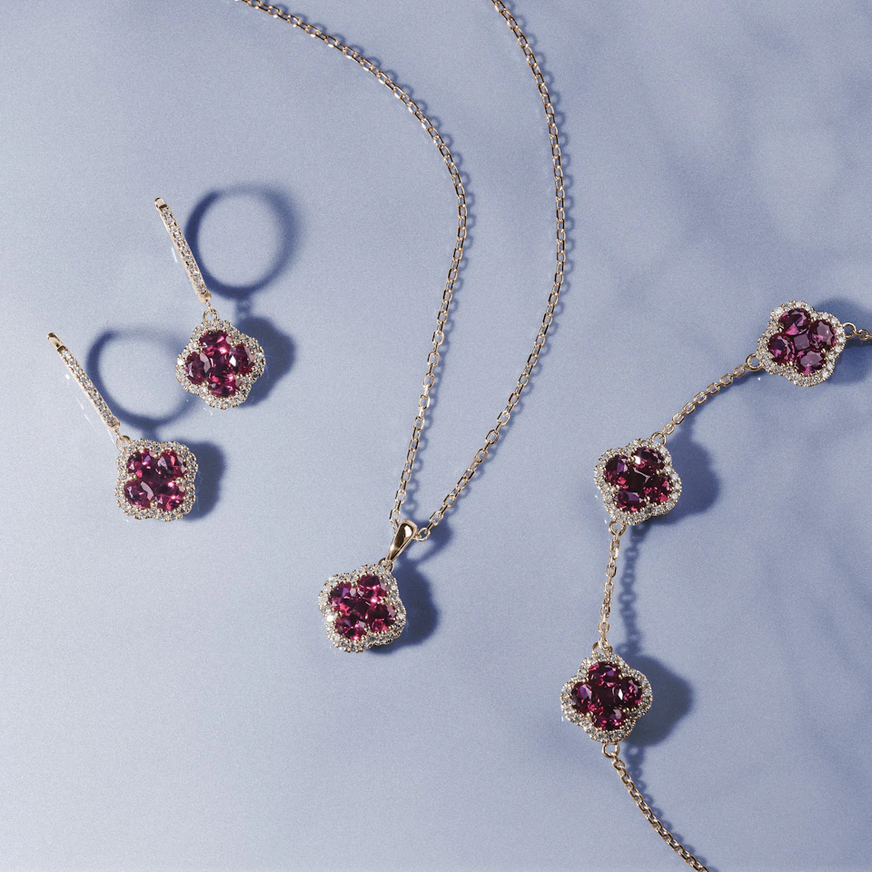 Alegria Lab Ruby Pendant 0.90ct in 18k Gold Vermeil