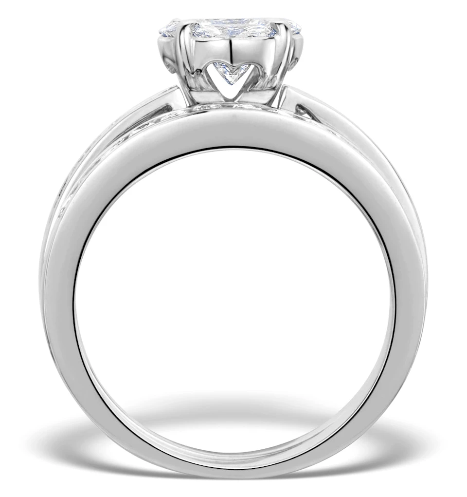 Matching Diamond Engagement and Wedding Ring 1.46ct 18K Gold