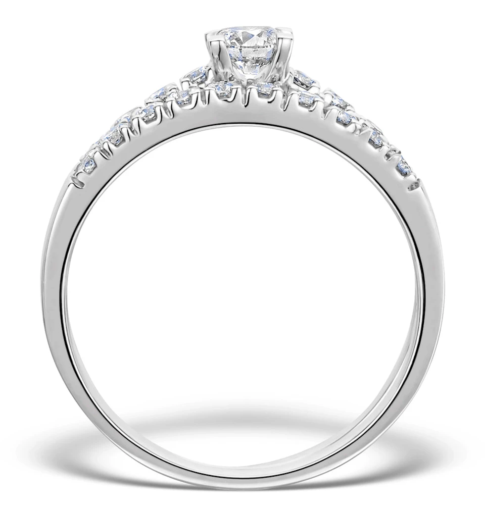 Matching Diamond Engagement and Wedding Ring 0.66ct 18K Gold