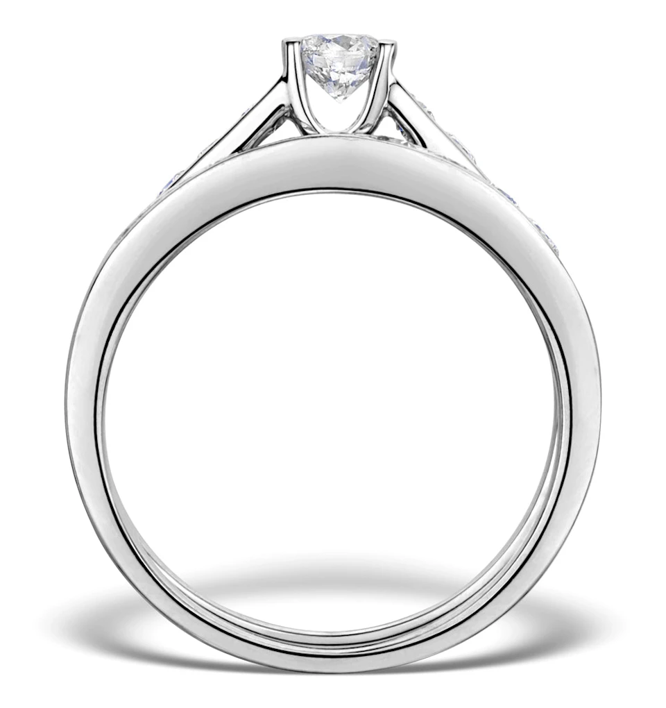 Matching Diamond Engagement and Wedding Ring 0.88ct Platinum