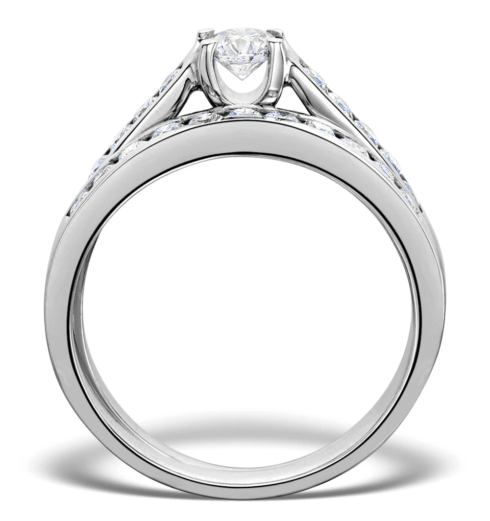 Matching Diamond Engagement and Wedding Ring 0.86ct 18K Gold