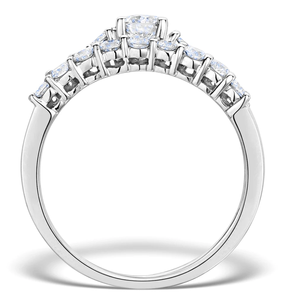 Matching Diamond Engagement and Wedding Ring 0.96ct 18K Gold