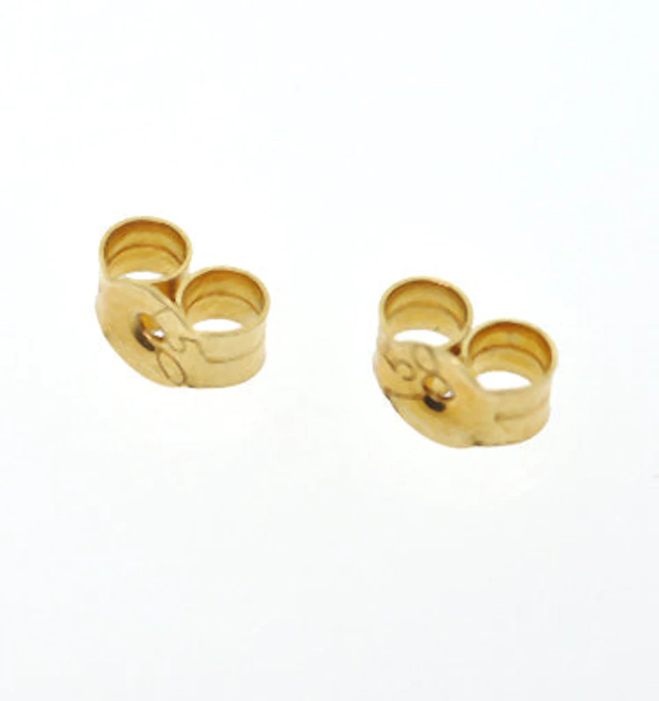 18K Gold Princess Lab Diamond Earrings - 0.50CT - F/VS - 3.4mm