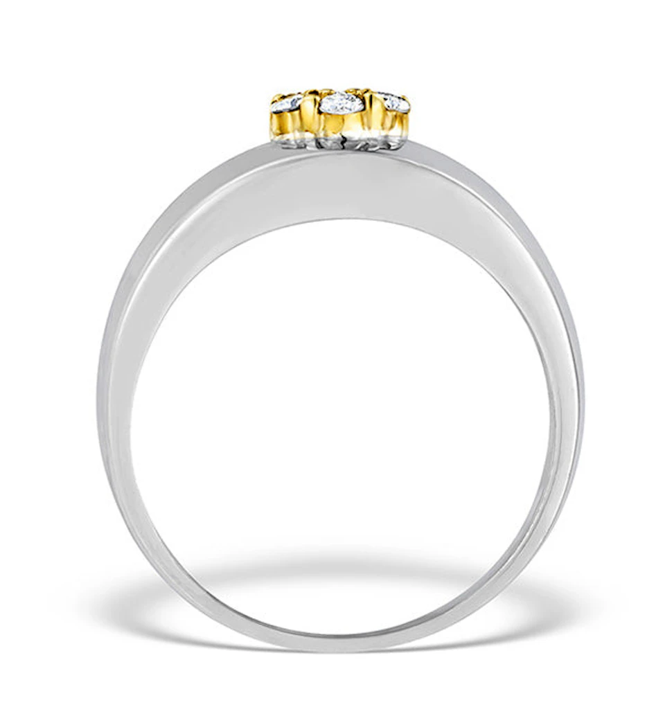 9K White Gold Diamond Pave Set Ring - E3667