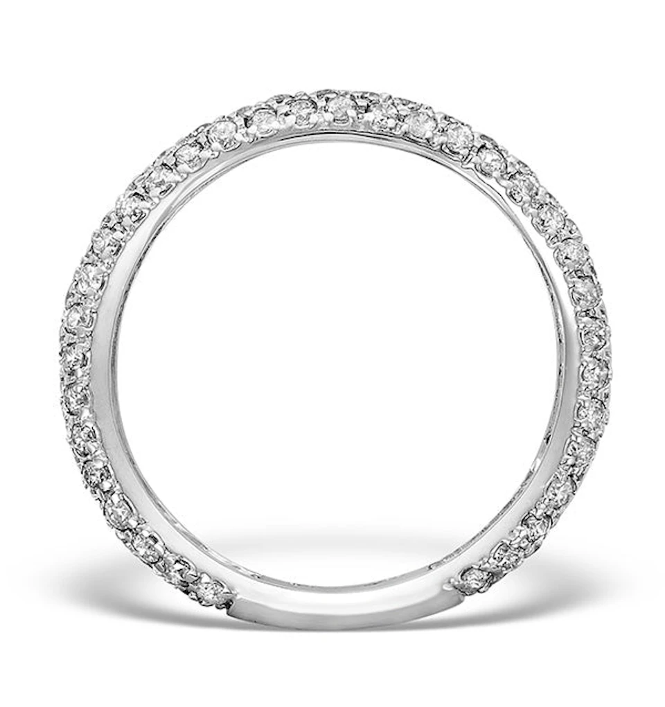 9K White Gold Diamond Full Eternity Ring 1.00ct - E5213