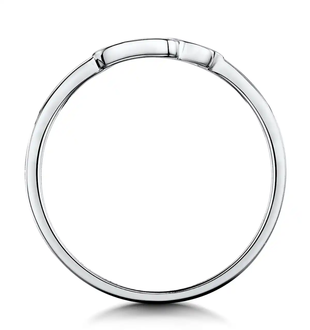 Stellato Collection Hamsa Diamond Ring 0.09ct in 9K White Gold SIZES AVAILABLE I I.5 J K K.5 L M N O