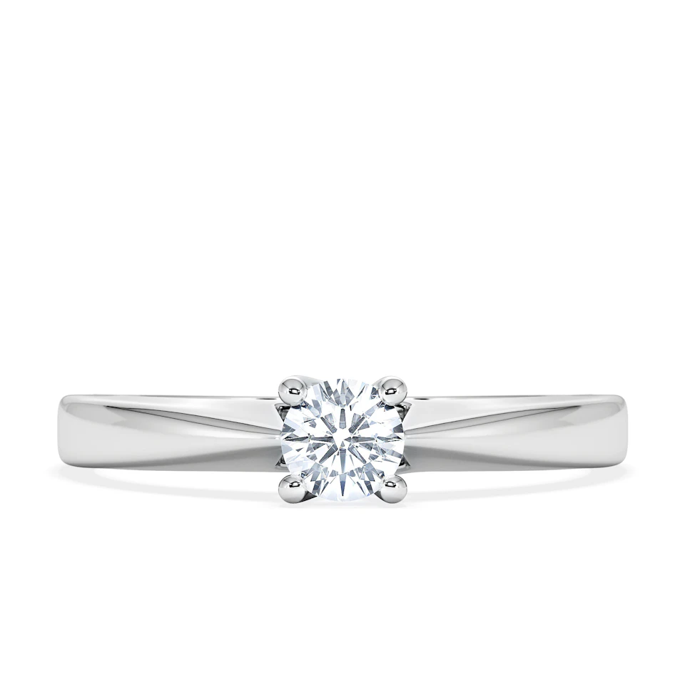 Naomi Lab Diamond Engagement Ring 0.25ct H/Si in 925 Silver