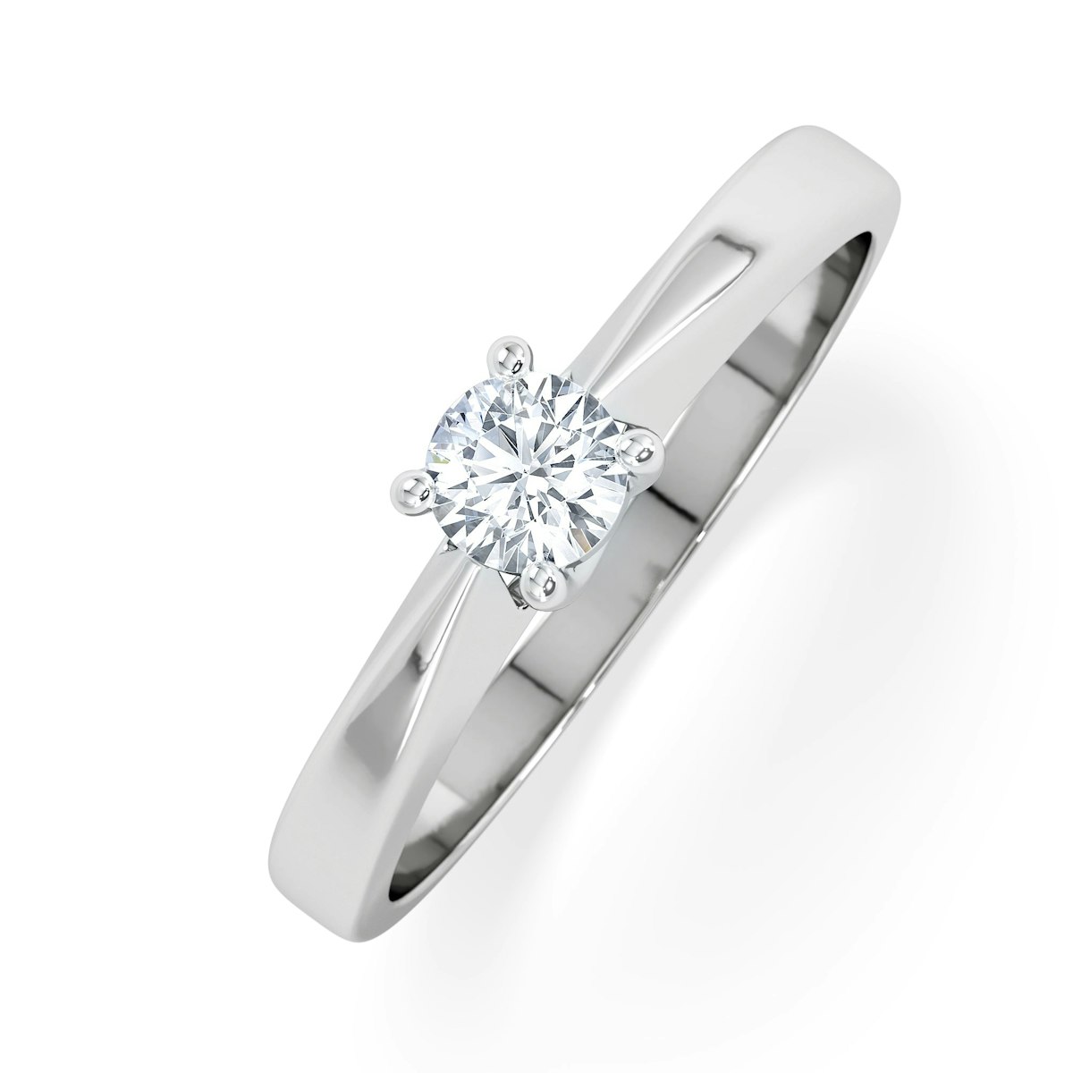 Naomi Lab Diamond Engagement Ring 0.25ct H/Si in 925 Silver