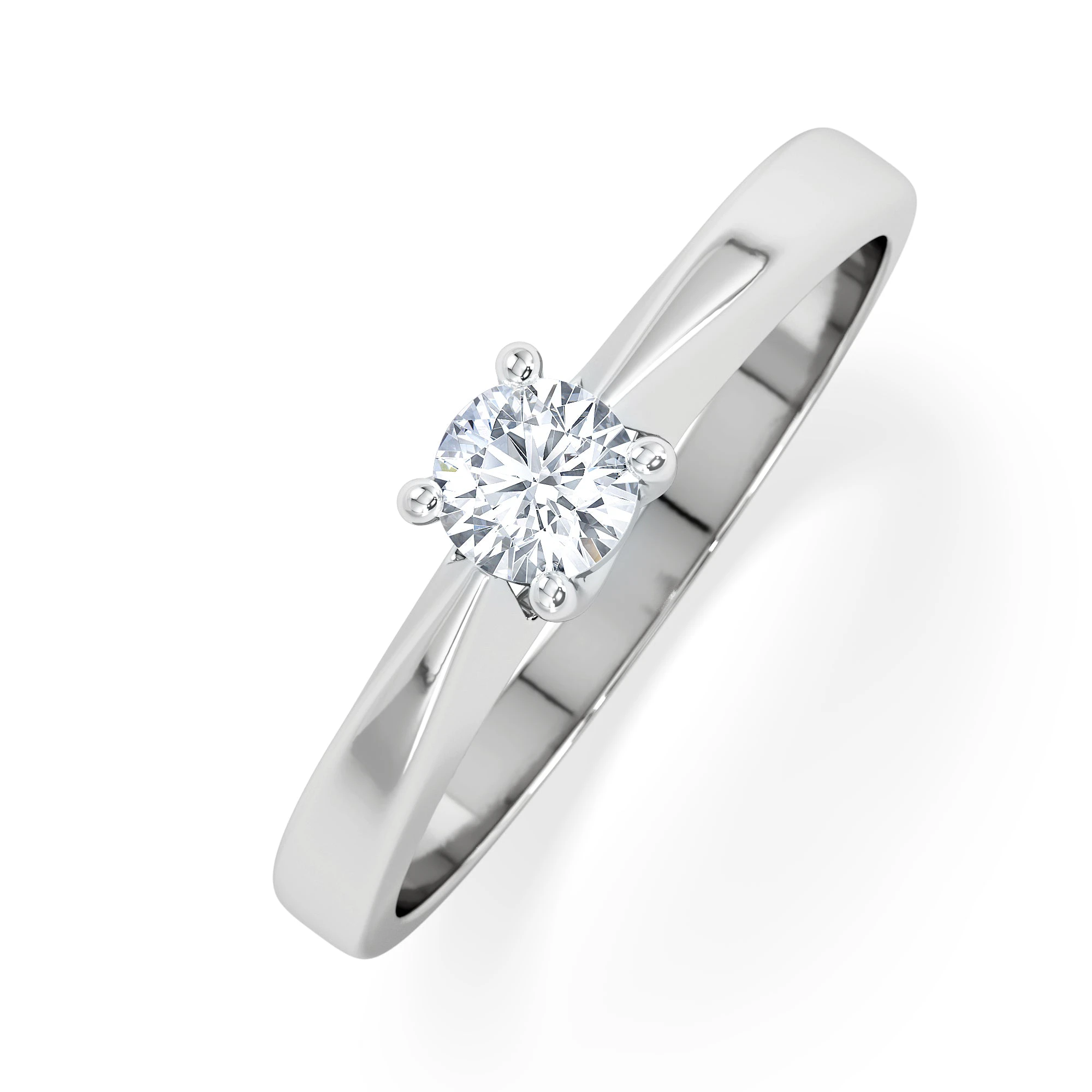 Naomi Lab Diamond Engagement Ring 0.25ct H/Si in 925 Silver
