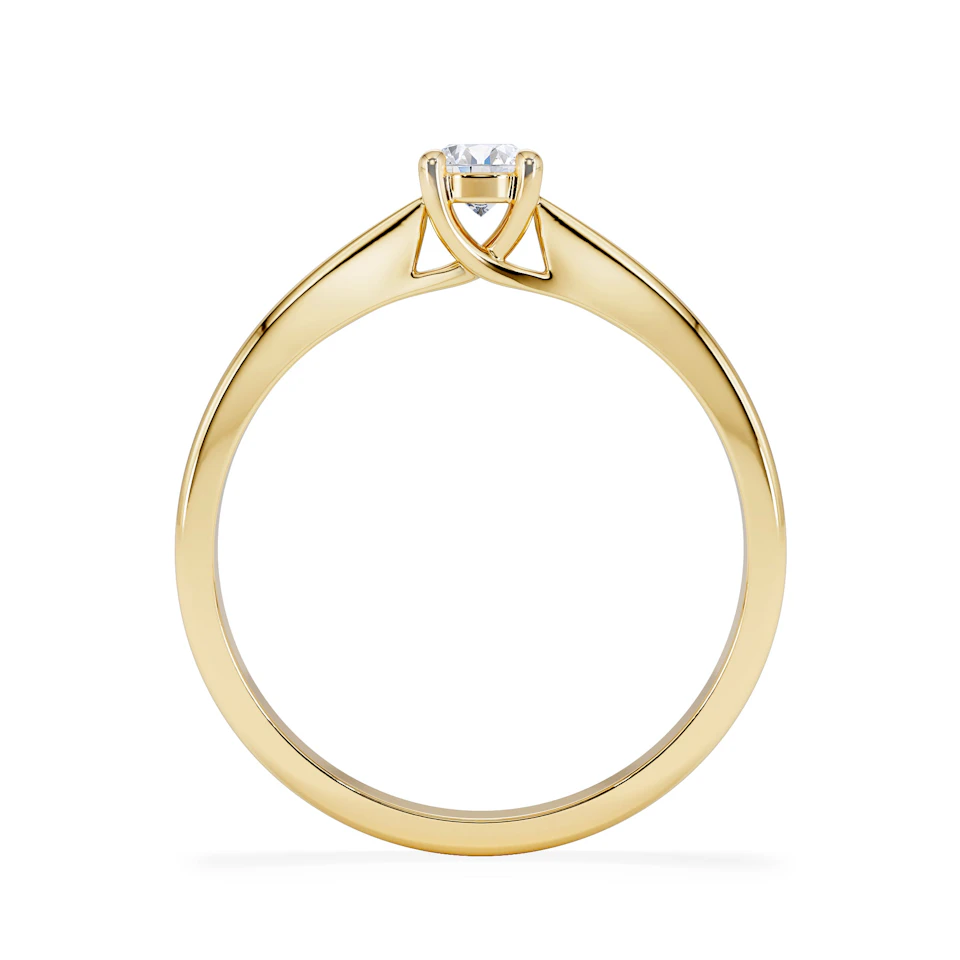 Naomi Lab Diamond Engagement Ring 0.25ct H/Si in 18K Gold Vermeil