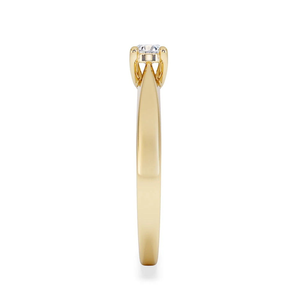Naomi Lab Diamond Engagement Ring 0.25ct H/Si in 18K Gold Vermeil