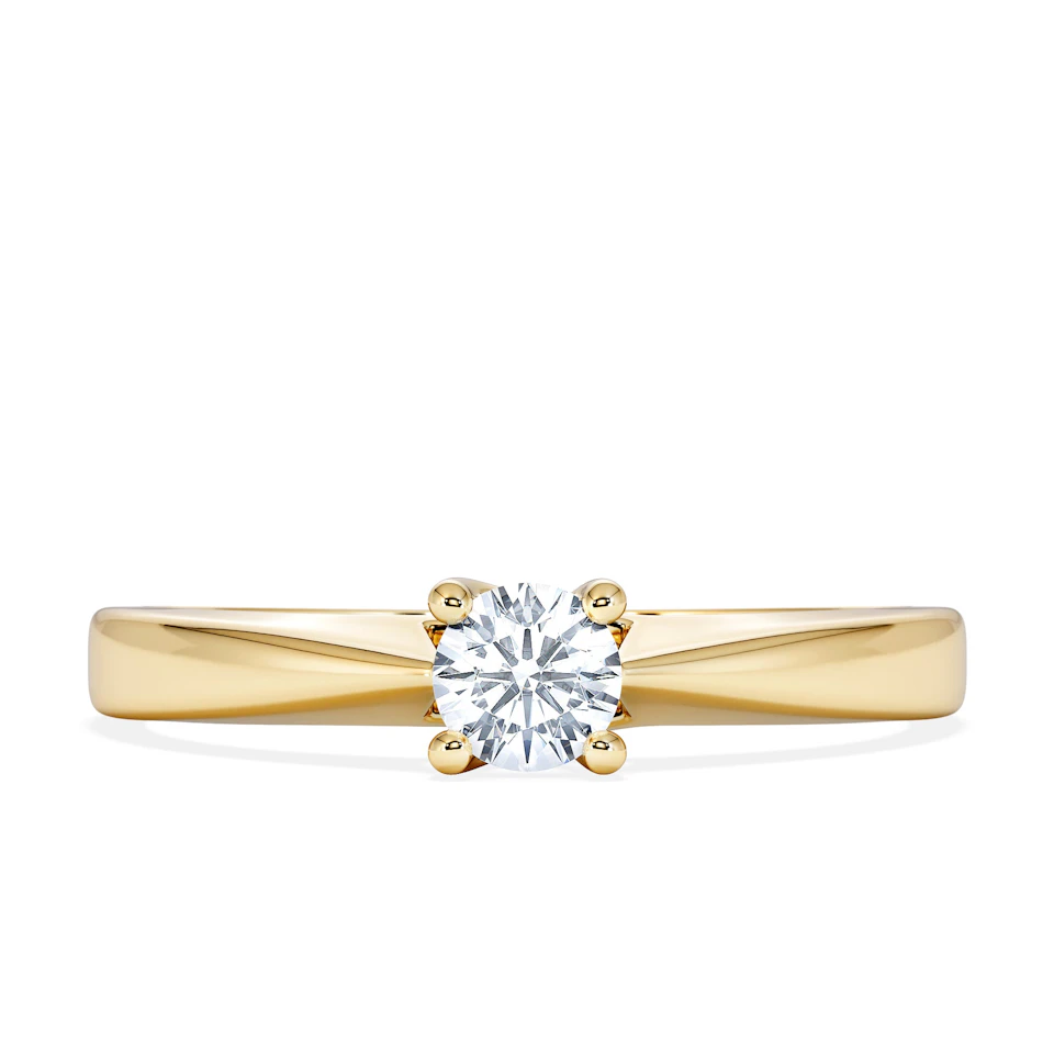 Naomi Lab Diamond Engagement Ring 0.25ct H/Si in 9K Gold