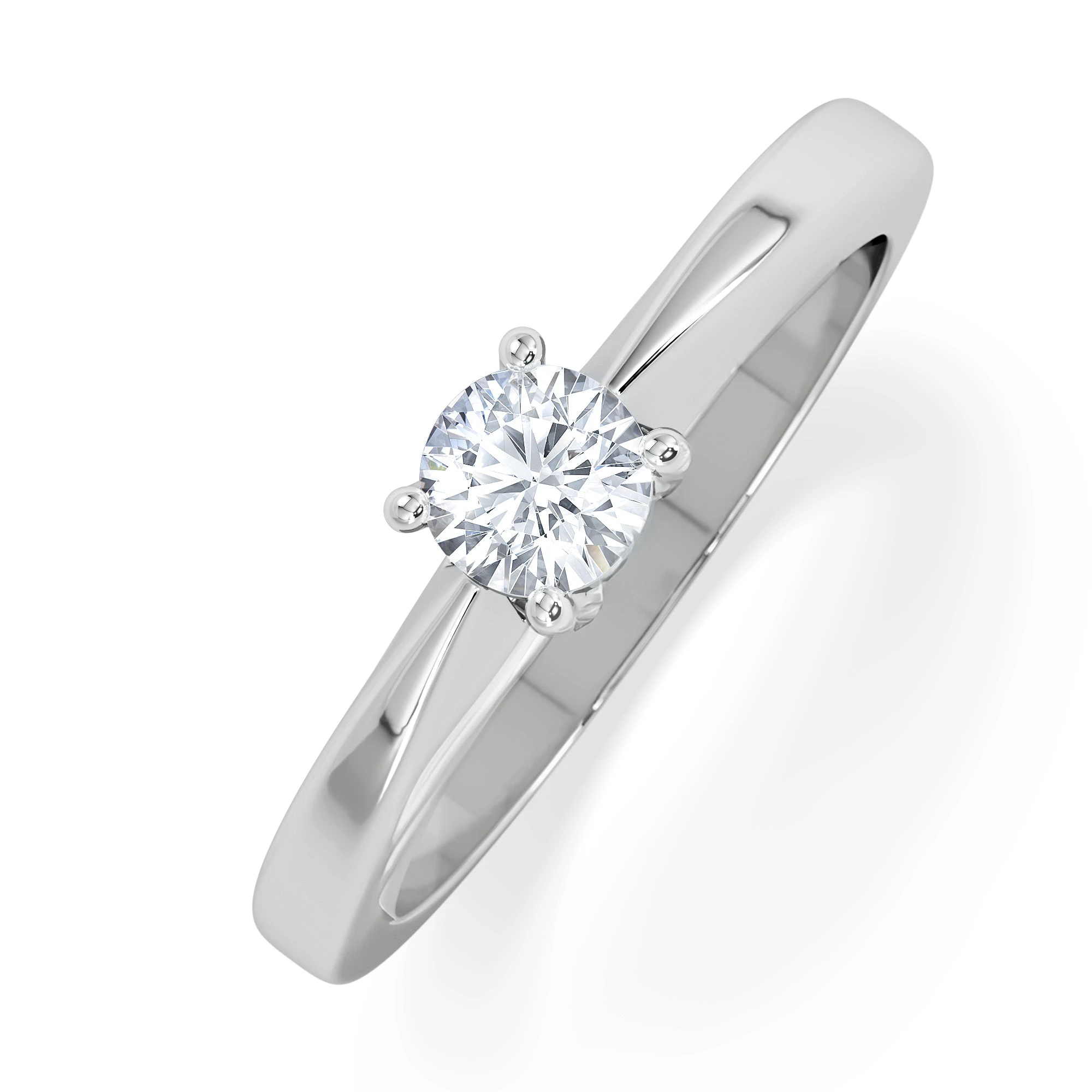 Naomi Lab Diamond Engagement Ring 0.33ct H/Si 9K White Gold