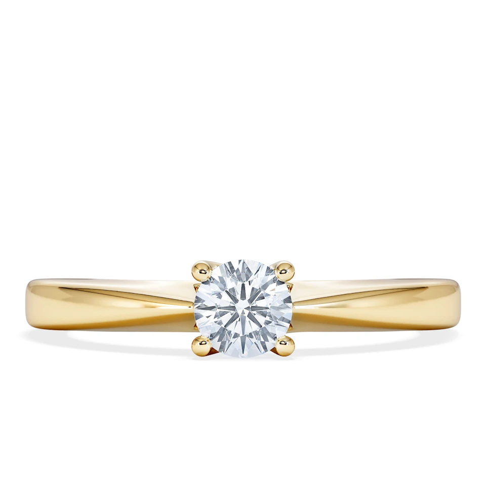 Naomi Lab Diamond Engagement Ring 0.33ct H/Si in 9K Gold
