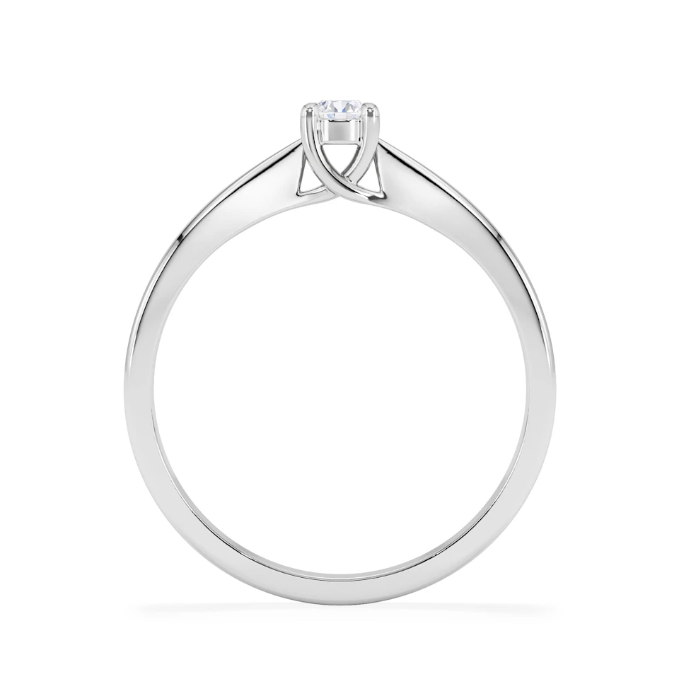 Naomi Lab Diamond Engagement Ring 0.15ct H/Si in 925 Silver