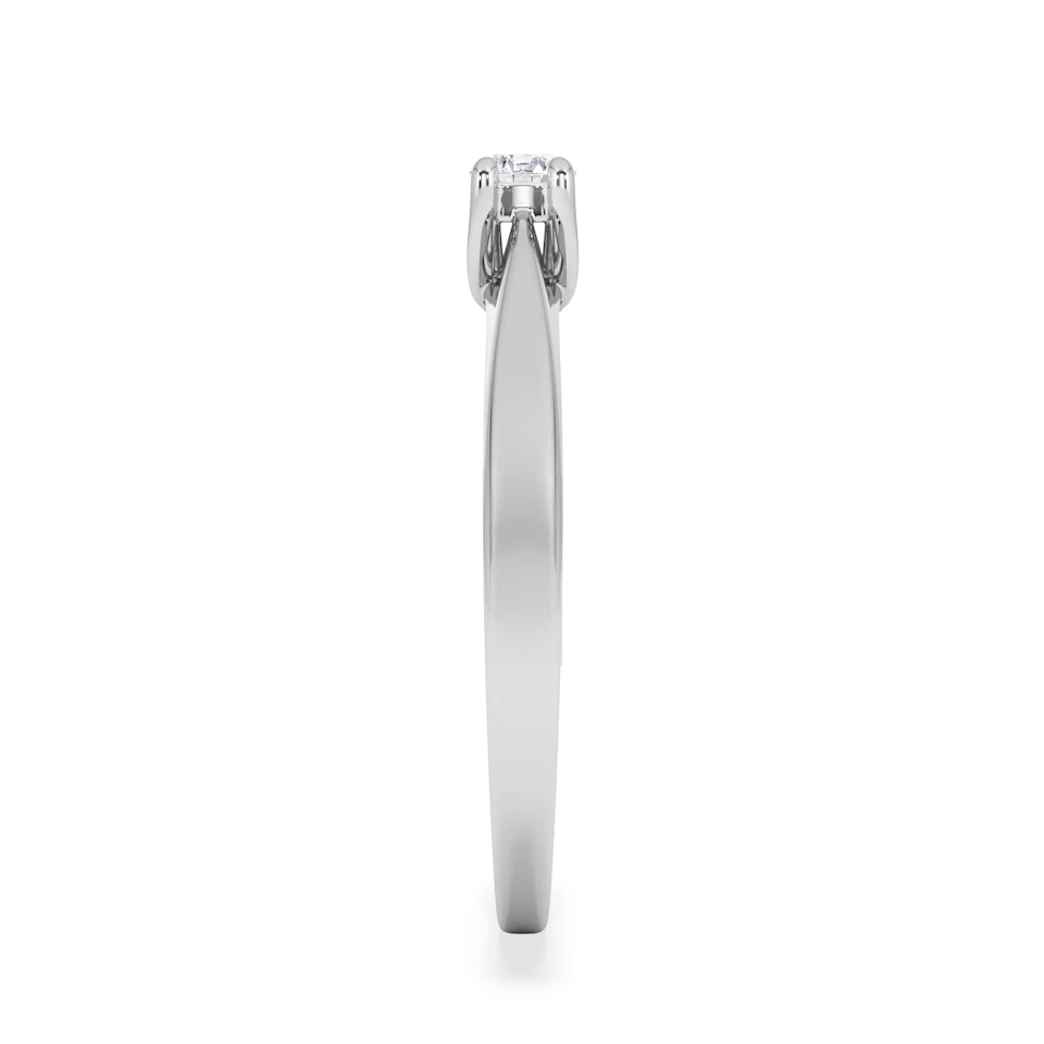 Naomi Lab Diamond Engagement Ring 0.15ct H/Si in 925 Silver