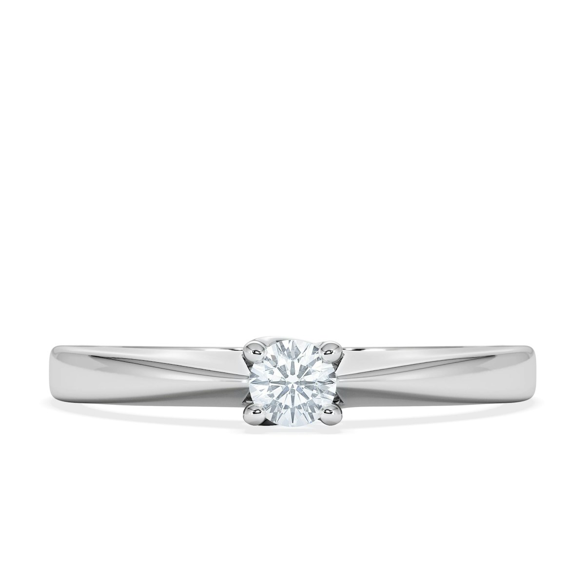 Naomi Lab Diamond Engagement Ring 0.15ct H/Si 9K White Gold