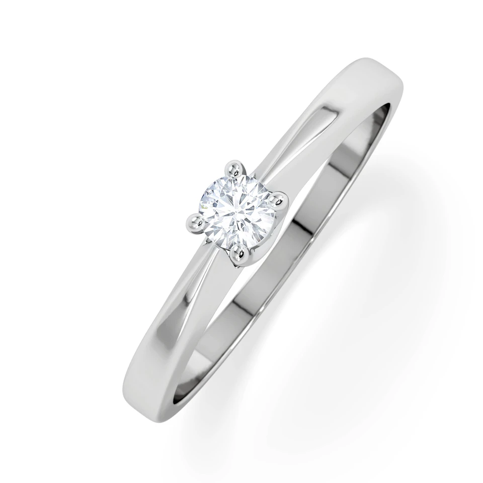 Naomi Lab Diamond Engagement Ring 0.15ct H/Si 9K White Gold