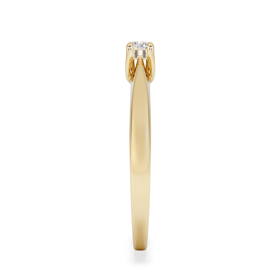 Naomi Lab Diamond Engagement Ring 0.15ct H/Si in 18K Gold Vermeil